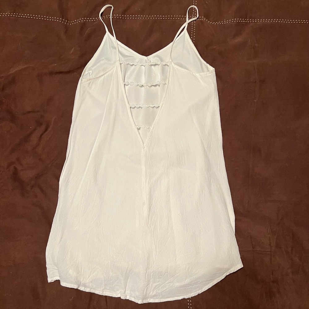 White mini dress